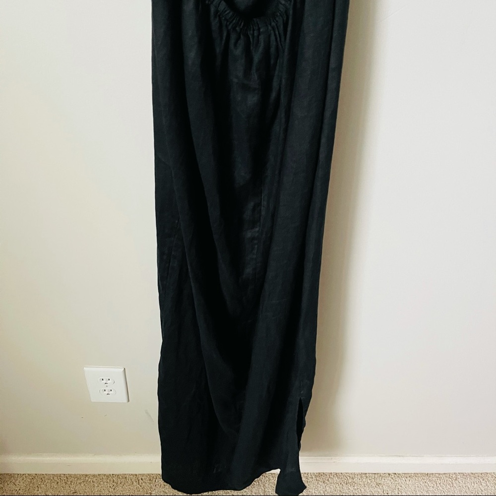 J. Crew Black Linen Halter Maxi Dress - Picture 4 of 6